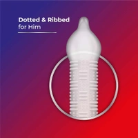Skore Duo Max - Premium Condoms for Him & Her with Disposal Pouches | Performa Lubricant for Long Lasting Climax Delay | Suitable for use with lubes & toys- 1 Pack (10 pieces)