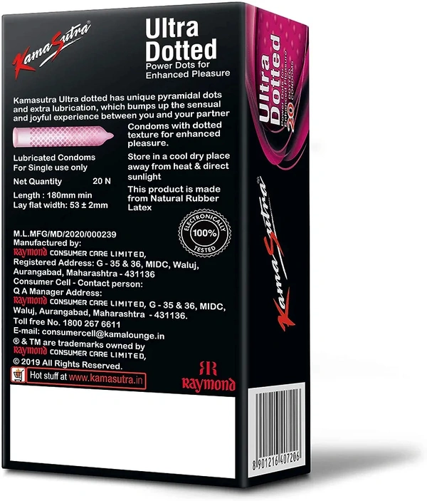 KamaSutra Ultra Dotted Condoms for men - 20 count