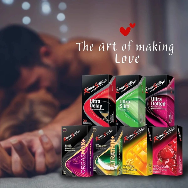 KamaSutra Ultra Dotted Condoms for men - 20 count