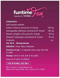 Funtime Ayurvedic Fem Capsules for Women & Gold Capsules for Men Combo Pack of 2 (10 Capsules Each) - Total 20 Capsules