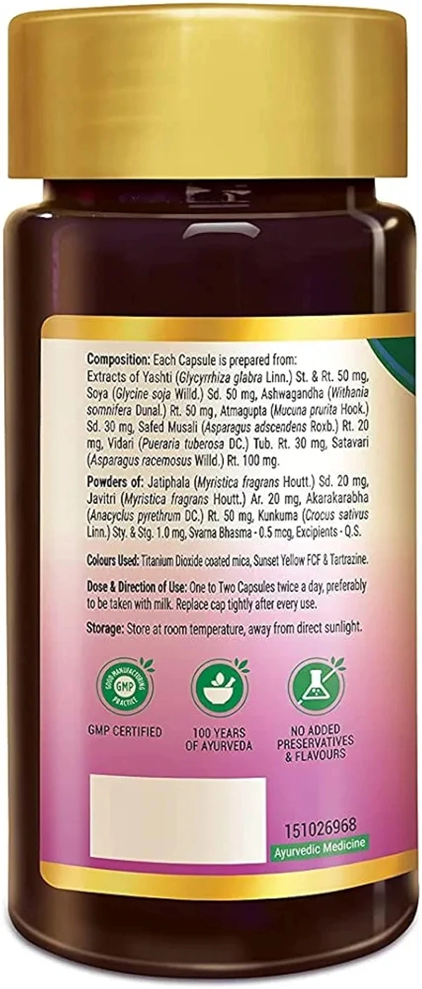 Zandu Vigorex For Her: A Daily Energizer |100% Natural,Authentic & Safe ingredients| Her Secret Remedy for Vigour and Vitality (Pack of 60 capsules)