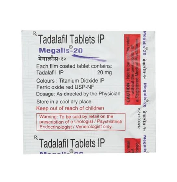 Megalis 20mg Tablet 4'S