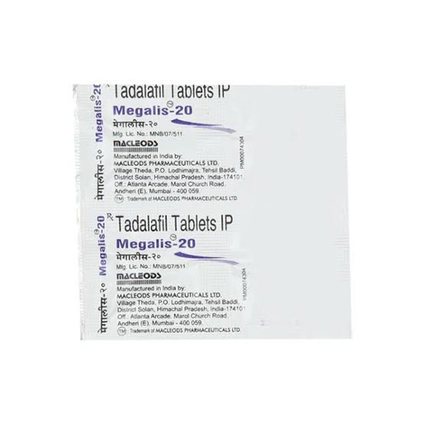 Megalis 20mg Tablet 4'S