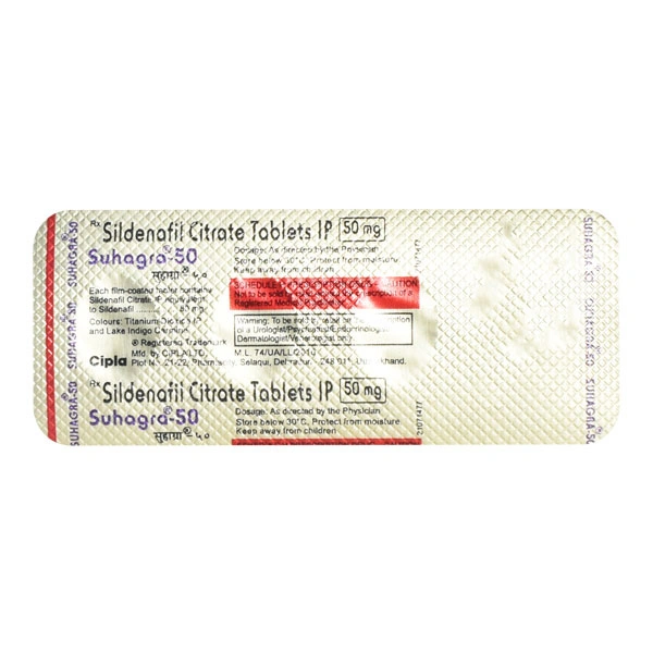 Suhagra 50mg Tablet 4'S