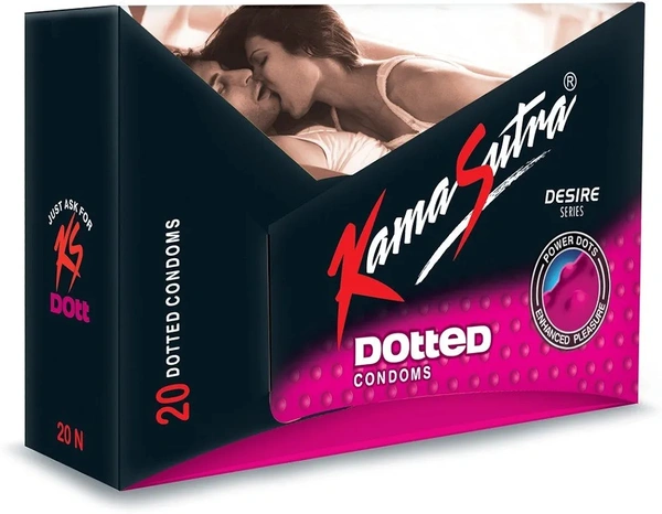KamaSutra Dotted Condoms for Men - 20 Count