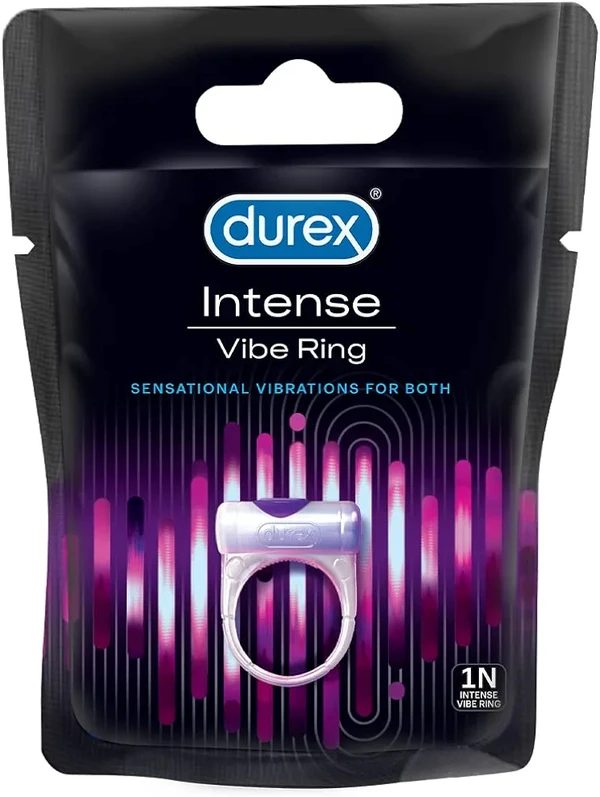 Durex Intense Vibe Ring for Extra Pleasure for Men & Women | Compatible with Condoms & Lubes