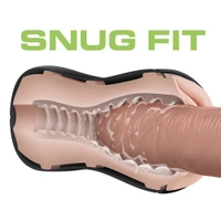 M For Men Self-Lubricating Pussy Stroker With Pleasure Ridges