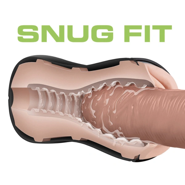 M For Men Self-Lubricating Pussy Stroker With Pleasure Ridges