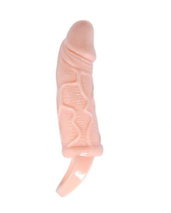 Flesh Silicone Simulation Skin Texture Penis Extension Sleeve
