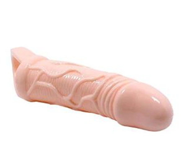 Flesh Silicone Simulation Skin Texture Penis Extension Sleeve