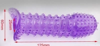 Crystal Dotted Condom Purple For Male