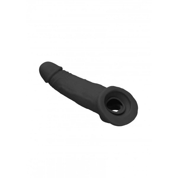 Ultra Realistic Black Penis Extender Sleeve For Men
