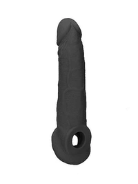 Ultra Realistic Black Penis Extender Sleeve For Men