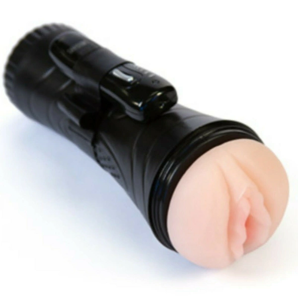 7 Speed Pussy Vibration Real Feel Masturbation Toy For Male - Black, Free Delivery, Non Returnable
