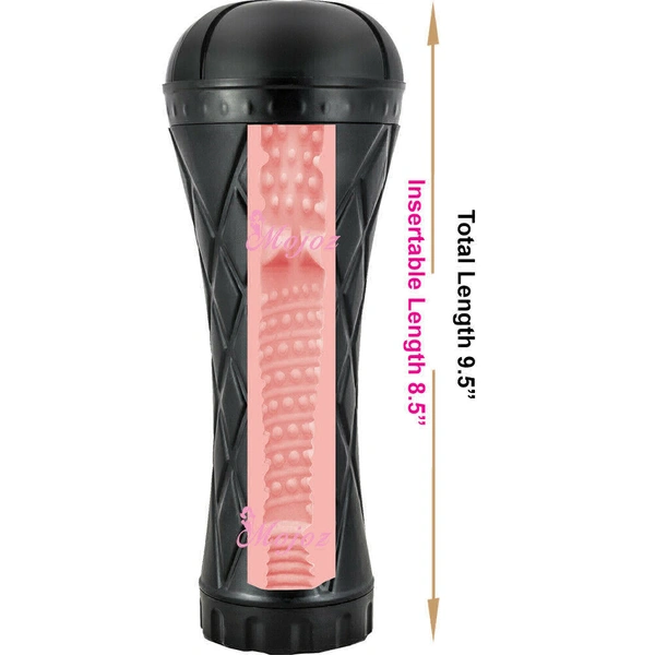 Cheap Price Torch Masturbator Stroker Pussy For Men - Black, Free Delivery, Non Returnable