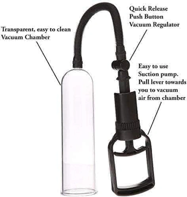 Vagina Cap Sleeve With Manual Penis Enlarge Pump For Men - Free Delivery, Non Returnable