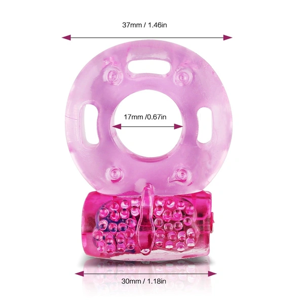 Butterfly Vibration Silicone Dick Ring - Free Shipping, Non Returnable