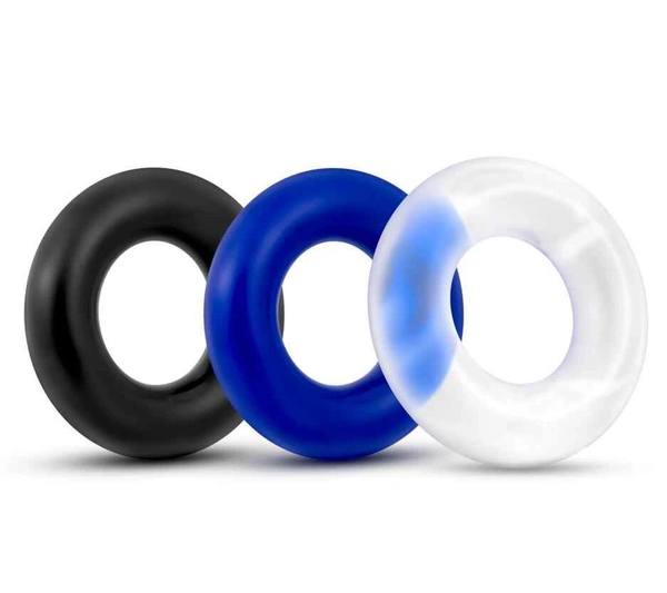  Cock Rings 3 Pcs Erection Pro Long Sex Toy Penis Enlarger Ring - Free Delivery