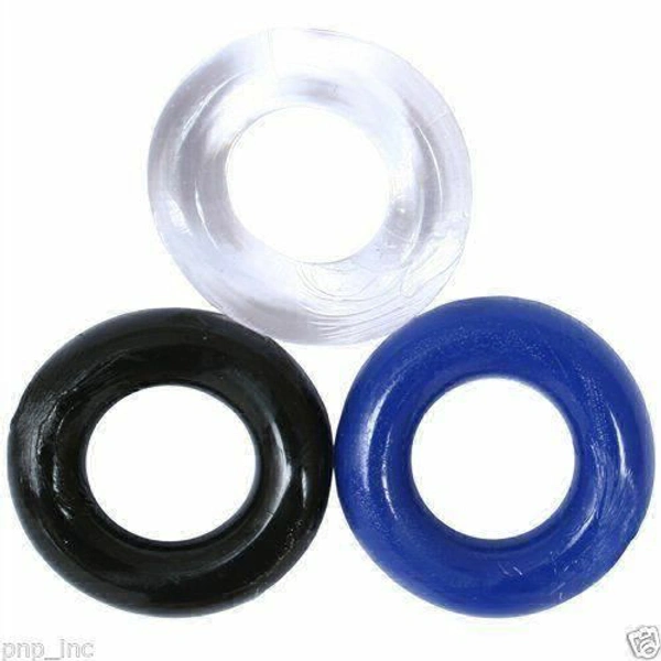  Cock Rings 3 Pcs Erection Pro Long Sex Toy Penis Enlarger Ring - Free Delivery