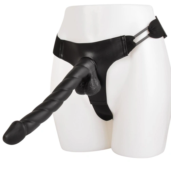 12 Inches Strapon Big Lean Dildo Perfect Fit For Anus And Vagina | Black - Free Shipping, Non Returnable, Silicon