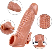 7 Inches Penis Extender Sleeve With Vibrator |Imbtameez.com