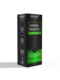 Imbtameez Jumbo Nights Silicone Condom 5inch For Men  - 5inch, Brown
