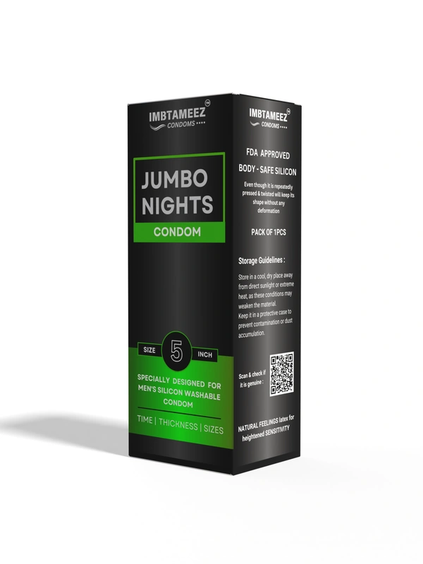 Jumbo Nights Silicone Condom 5inch For Men 