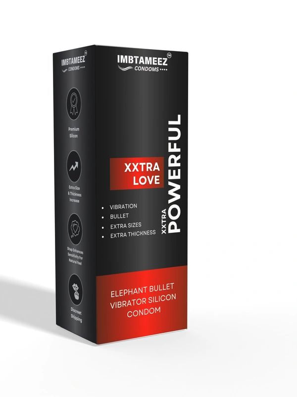 Imbtameez Xtra Powerful Dragon Elephant Bullet Vibrator Silicone For Condom For Men  - Silicone