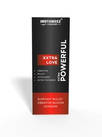 Imbtameez Xtra Powerful Dragon Elephant Bullet Vibrator Silicone For Condom For Men  - Silicone