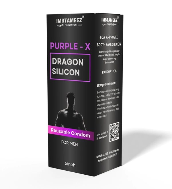 PURPAL- X A Dragon Silicone Condom For Men  