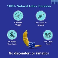 Bleu Ultra Thin Condoms for Men - 8 Count | Vegan, Toxin Free & 100% Natural Latex for Extra Sensitive Skin, Reduced Itchiness & Irritation