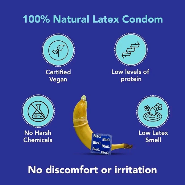 Spiral by Bleu – Toxin Free Condoms for Men - Unique Shaped head (first in India) for enhanced stimulation, improved experience, vegan & odourless, Pack of 1 (8 Count)