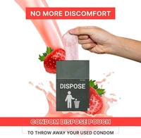 NOTTY BOY JuicyLuicy Ultra Thin Strawberry Flavoured Condom For Men- 30 Count | Silky and Smooth Flavour Condoms | Suitable for Oral Use | Clear, Transparent