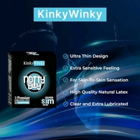 NOTTY BOY Super Slim Ultra Thin Condoms For Men | Proper Fit | Natural Feel | Extra Sensitive and Transparent, Smooth | Skin-To-Skin Feel - 9 count (Pack of 3)
