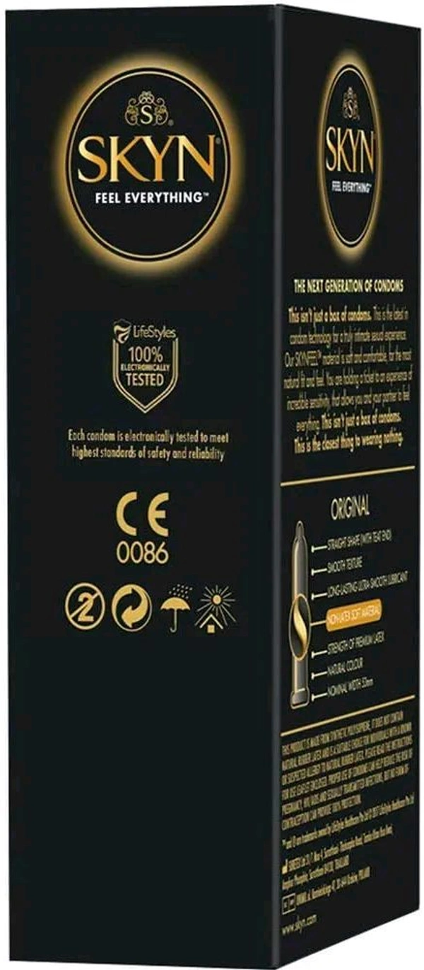 Skyn Original Condoms for Men- 10 count | Feel Everything | Latex Free