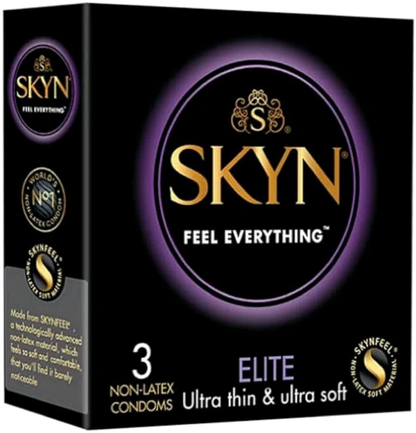 SKYN® Elite ultra thin and ultra soft premium men condom- Pack of 6 condoms