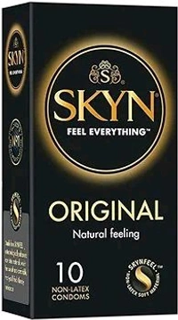 Skyn Multi Pack Condoms for Men (Original, Extra lube, Intensefeel) 30 count(Pack of 3) |Feel Everything|Latex Free