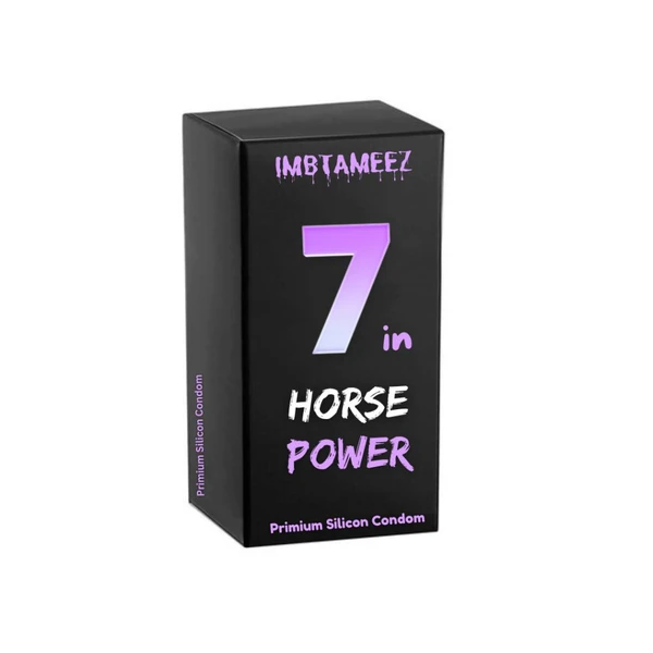 Imbtameez 7inch Premium Silicon Reusable Condom - Free Delivery, This item is non returnable, Silicon