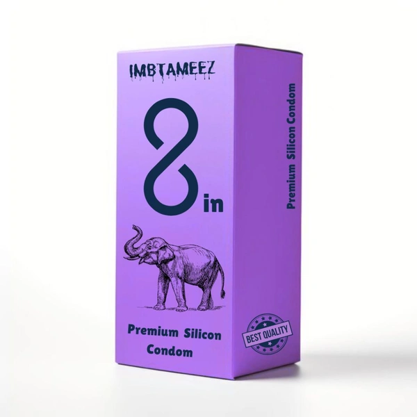 Imbtameez  8 Inch Premium Dragon Silicon Reusable Condom  - 8 inch, Brown, Free Delivery, This item is non returnable, Silicon