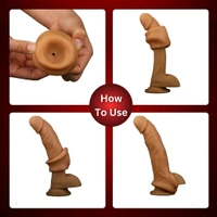 6 inch Dragon Silicon Reusable Condom  - chocklet, Free Delivery, Silicon