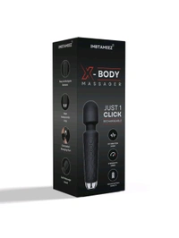 X-Body Massager For Waterproof Vibrate Rechargeable  - Black