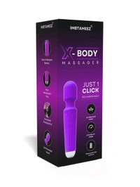X-Body Massager For Waterproof Vibrate Rechargeable  - Pink Flamingo