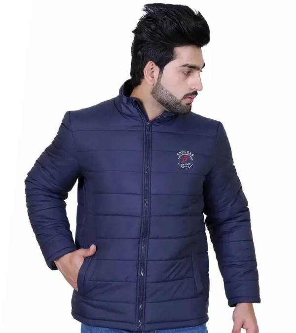 Indian Fort men's full sleeve winter wear jacket - L, Blue