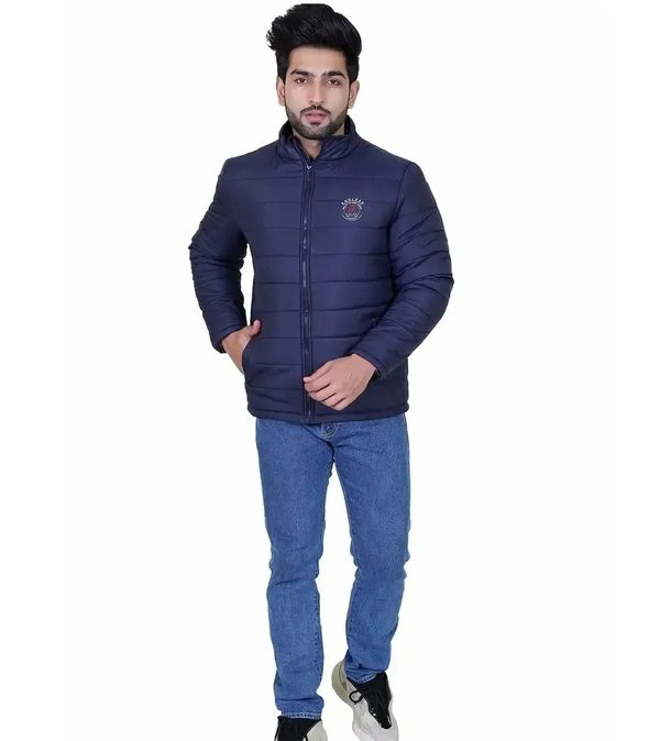 Indian Fort men's full sleeve winter wear jacket - L, Blue