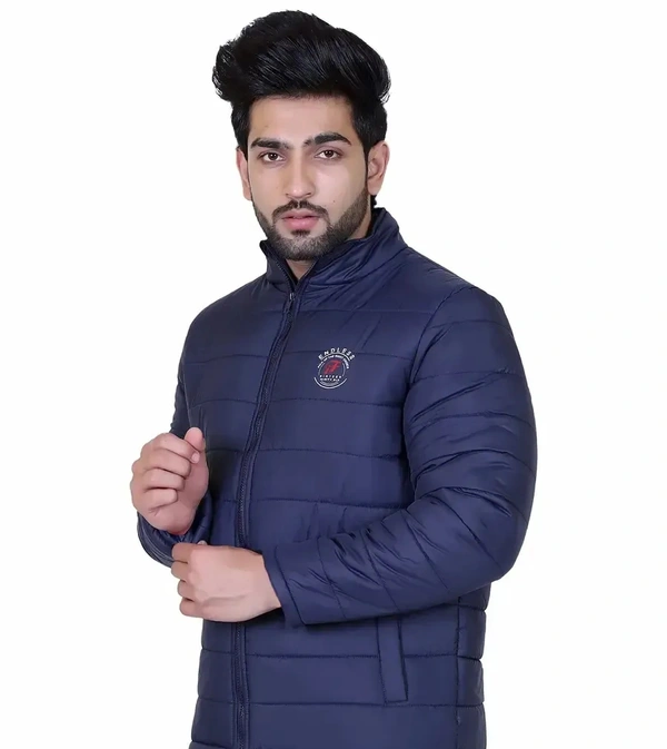 Indian Fort men's full sleeve winter wear jacket - L, Blue