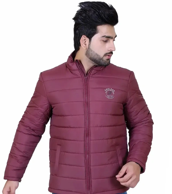 Indian Fort men's full sleeve winter wear jacket - Maroon, XXL