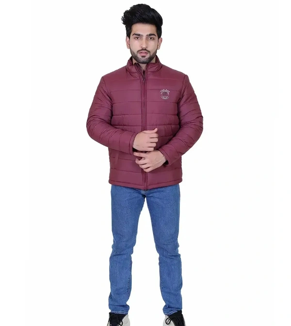 Indian Fort men's full sleeve winter wear jacket - Maroon, XXL