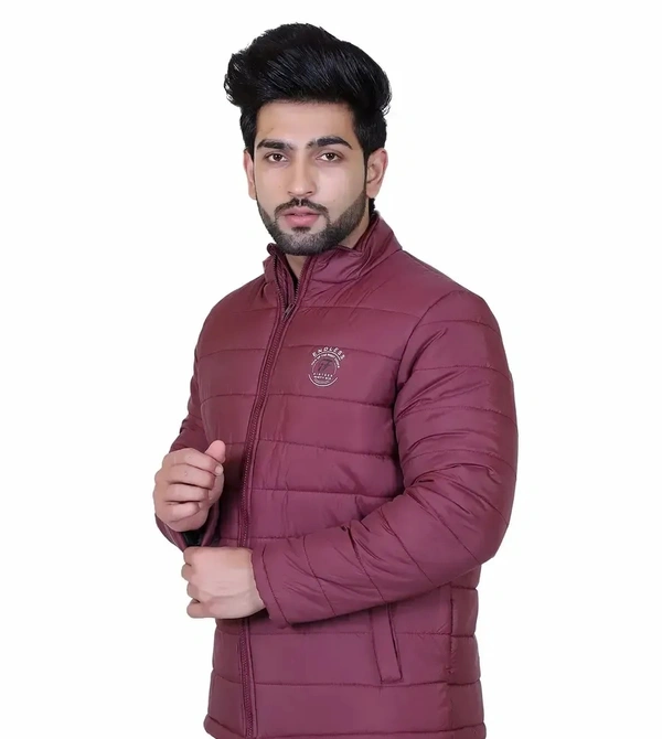 Indian Fort men's full sleeve winter wear jacket - Maroon, XXL