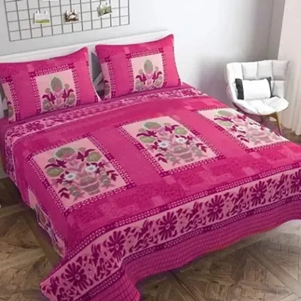 Woolen Bedsheet with two large Pillow cover - Brown