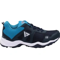 Sport Navy Blue Lace Up Mesh Running Shoes - Euro 40